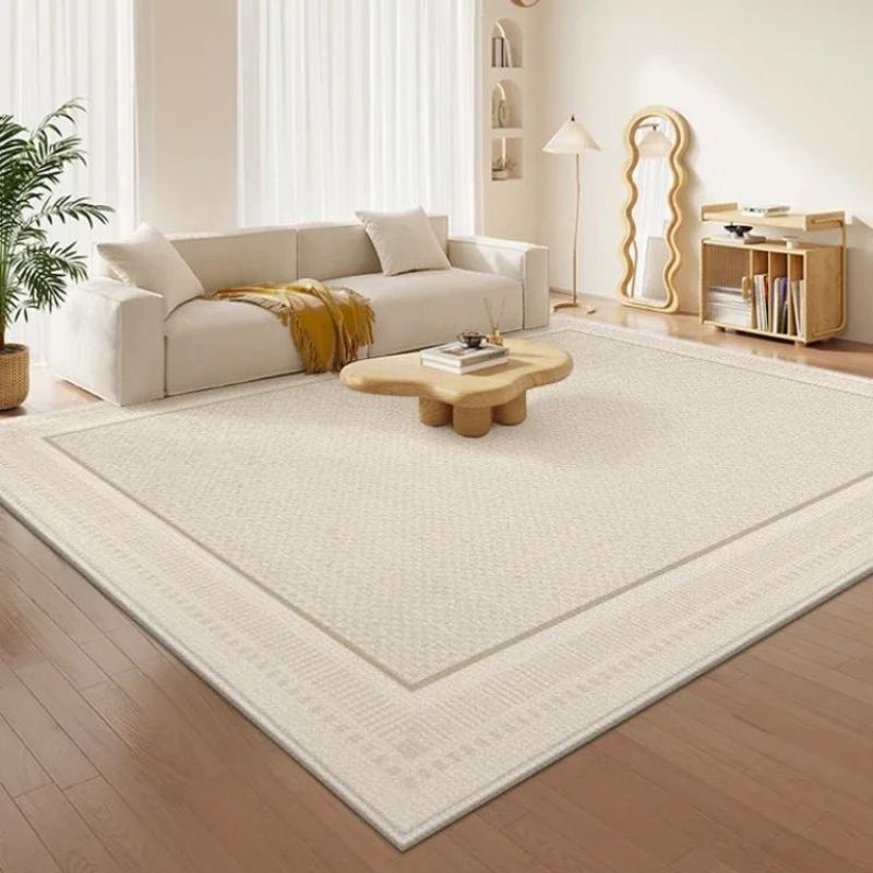 Moderner Beige-Teppich