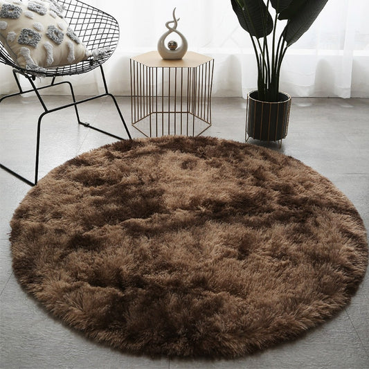 Tapis Rond Marron