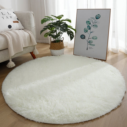 Tapis Rond Blanc