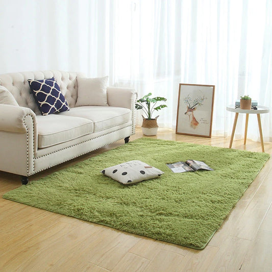 Tapis Shaggy Vert