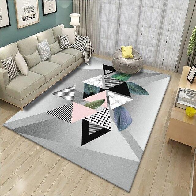 Tapis Scandinave Gris et Gris Clair Arolde